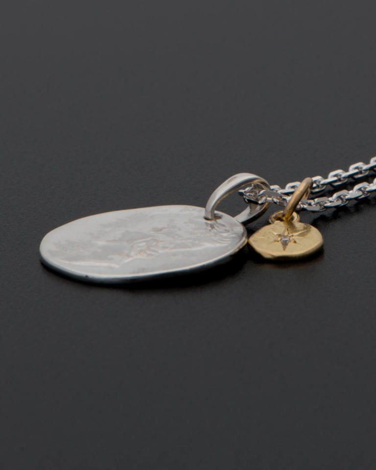 Sympathy Of Soul Liberty Head Necklace Silver W K18yellow Gold Glory Charmリバティーヘッドネックレス シルバー W K18イエローゴールドグローリーチャーム Alterfate Sympathy Of Soul Liberty Head Necklace Silver W K18yellow Gold Glory Charmリバティーヘッドネックレス シルバー W K18イエローゴールドグローリーチャーム Alterfate